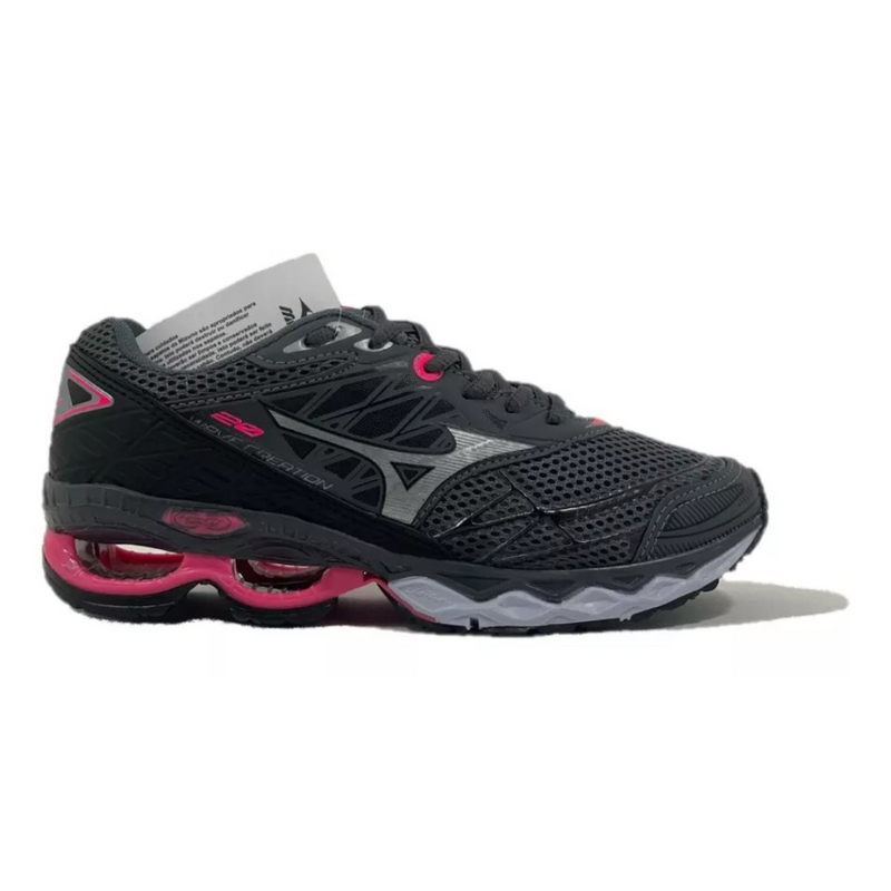 Mizuno Wave Creation 20 – Grafite/Rosa