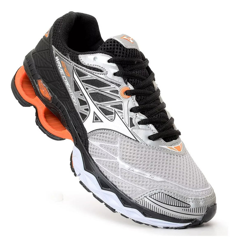 Mizuno Wave Creation 20 – Cinza/Laranja