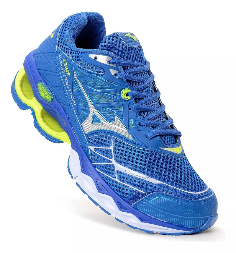 Mizuno Wave Creation 20 – Azul/Limão