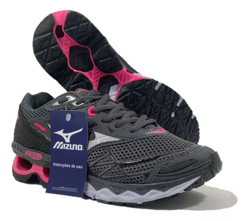 Mizuno Wave Creation 20 – Grafite/Rosa