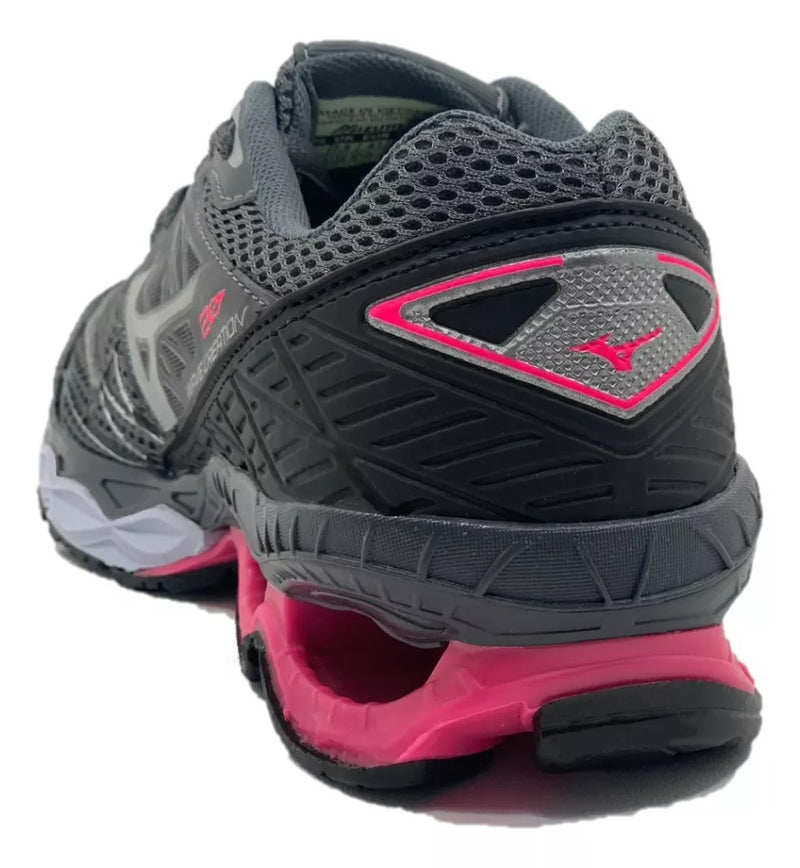 Mizuno Wave Creation 20 – Grafite/Rosa